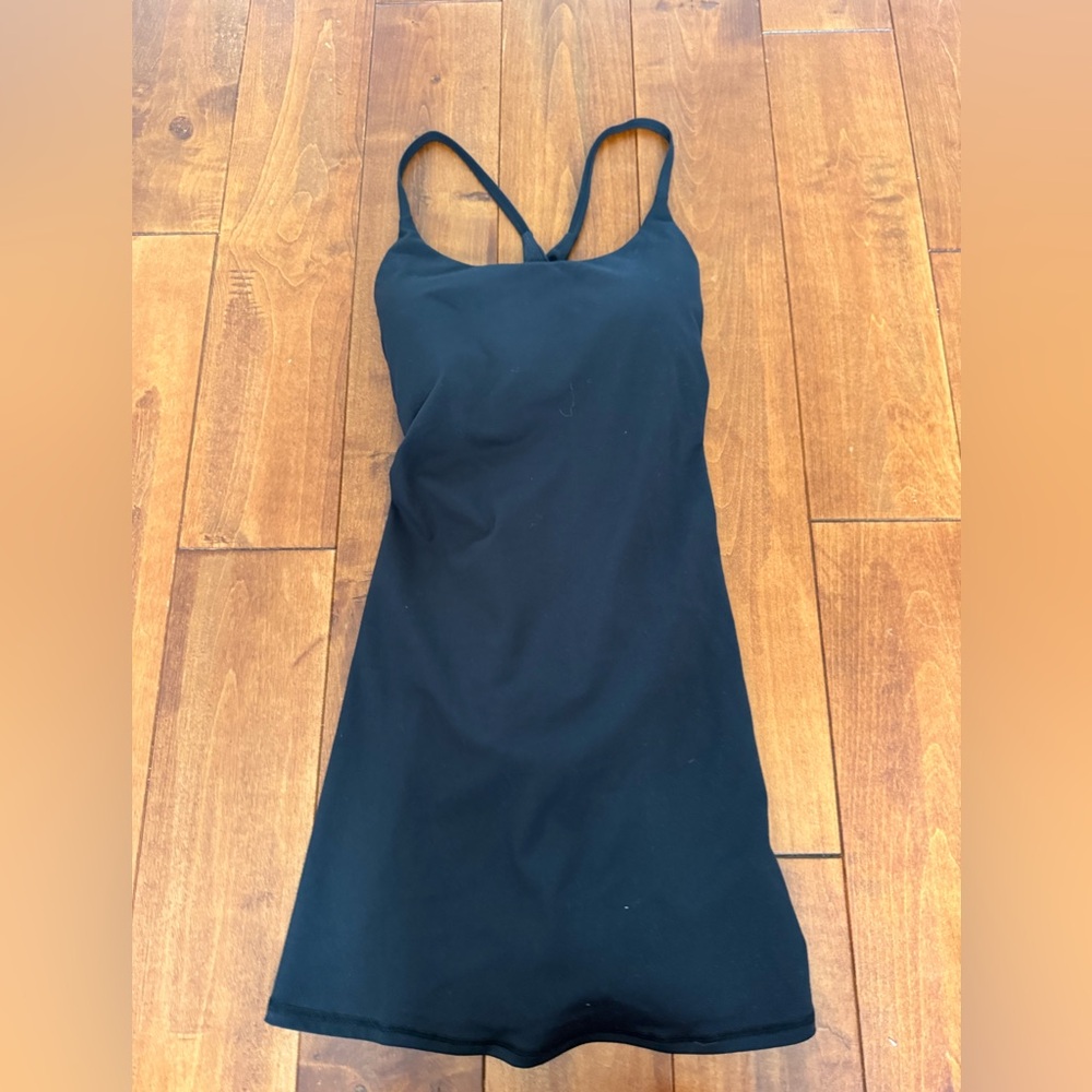 Halara SoftlyZero™ Plush Backless Active Dress Black